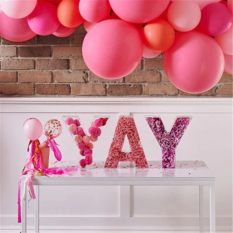 Hot Yay Clear Acrylic Letters Candy Storage Box Party Decoration Custom