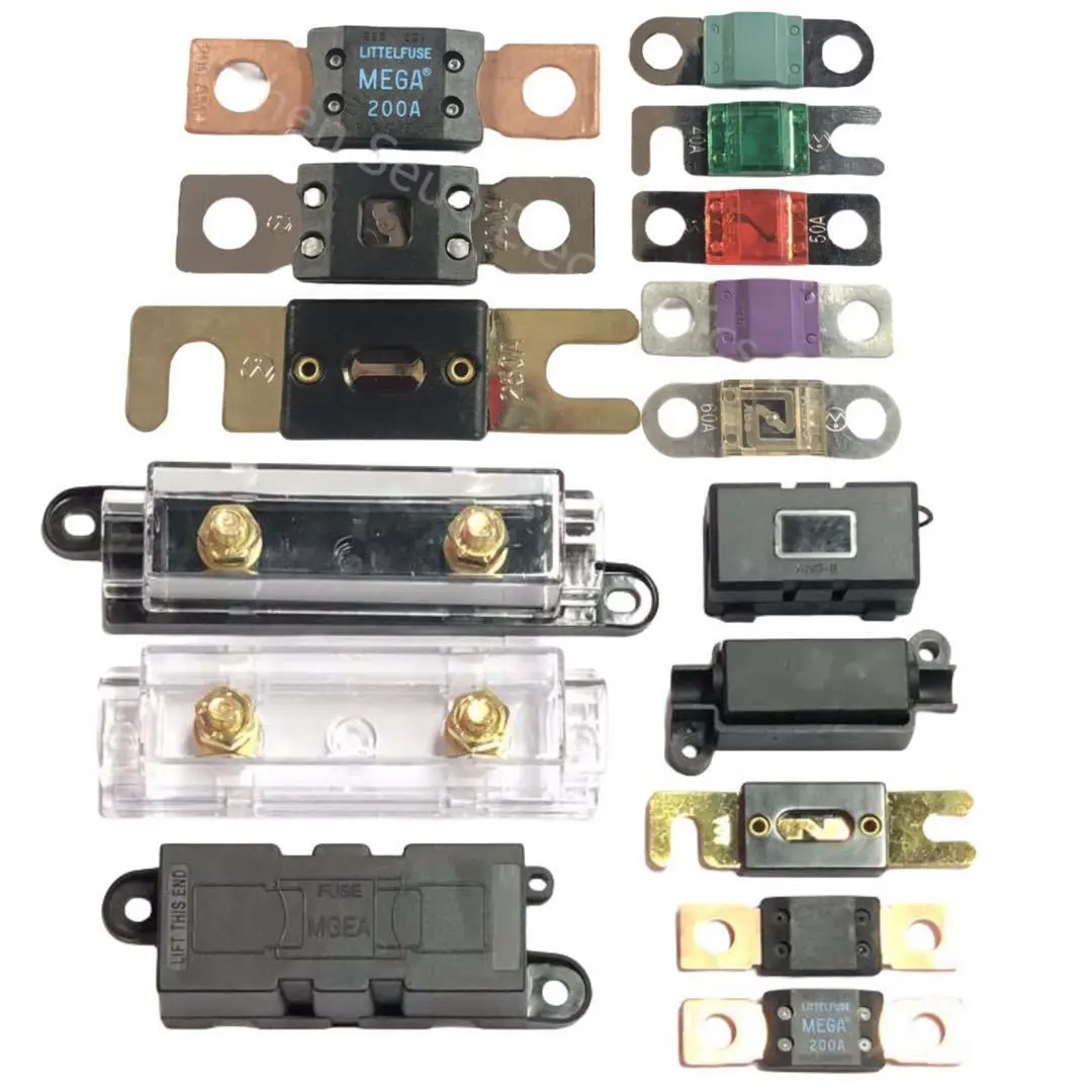 Baishangaurora 2 Way Power Distribution Block 1 In 2 Out Car Audio Stereo Amp Distribution Connecting Block For Audio Bha I.1040014977