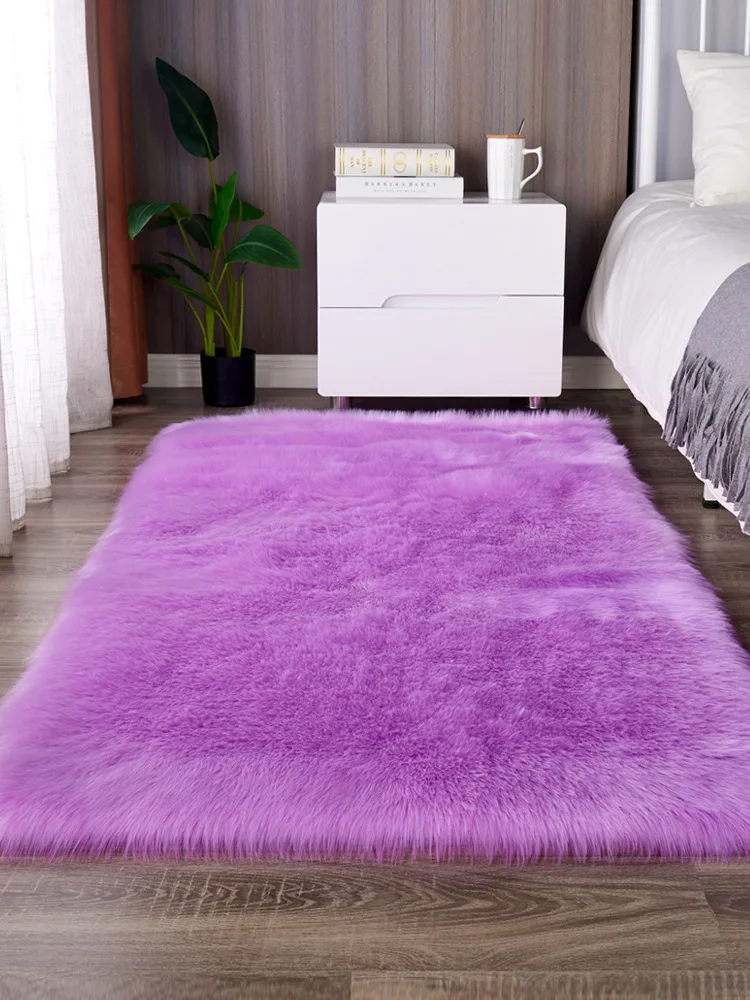 Living Room Bedroom Super,Soft Plush Fur Area Rug Fluffy Faux Fur Rug ...