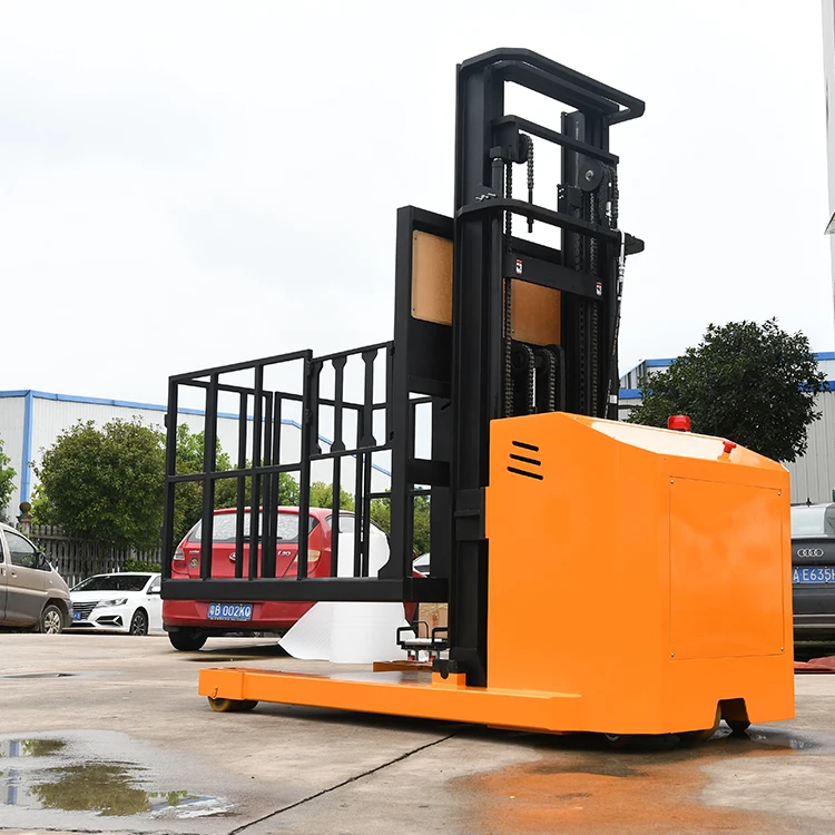 Man  Up Free Lifting  3306Lbs  1500 Kg  23Ft  70000M  Cherry Picker   Reach Truck Order Picker with Lithium Battery