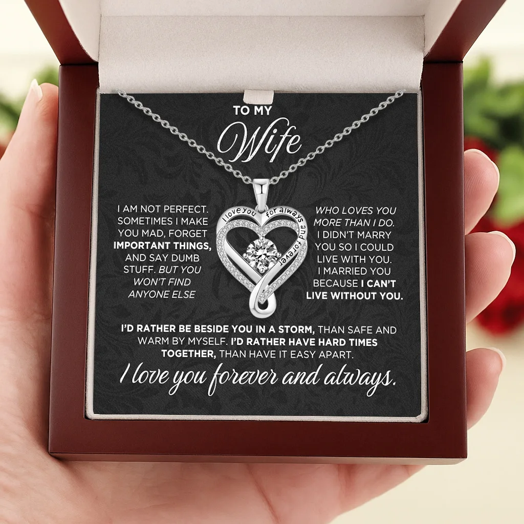 Novirasine Eternal Heart Double Layered Necklace