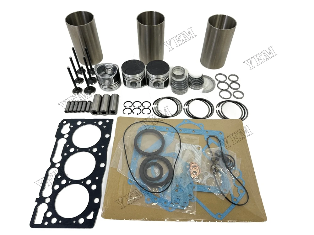 D950 Engine Rebuild Kit With Gasket Kit Engine Valves Bearings Set for Kubota 4