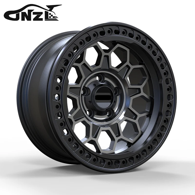 18 Inch Off Road Rim 5x112 Outer Anti-trip Ring Beadlock Deep Dish Mesh ...