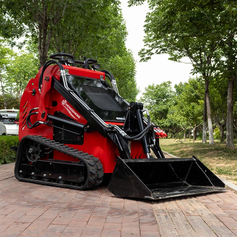 EU/EPA HS382T Crawler-type Skid Loader Youpu Diesel Engine Bucket Capacity0.15m³ in Stock One-year remote warranty construction