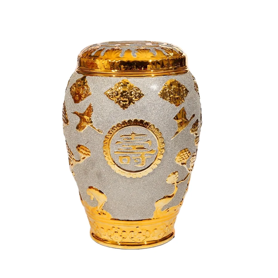 gold plated urn