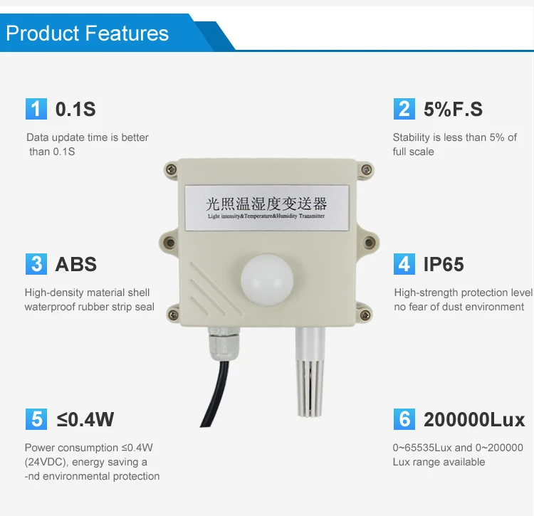 Sensors with detection of humidity levels & long-term stability