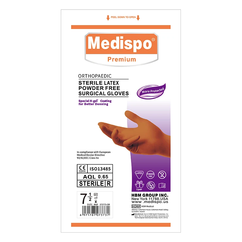 
Hospital Doctor Use Sterile Orthopedic Powder Free Medical Surgical Gloves Cheap Price 