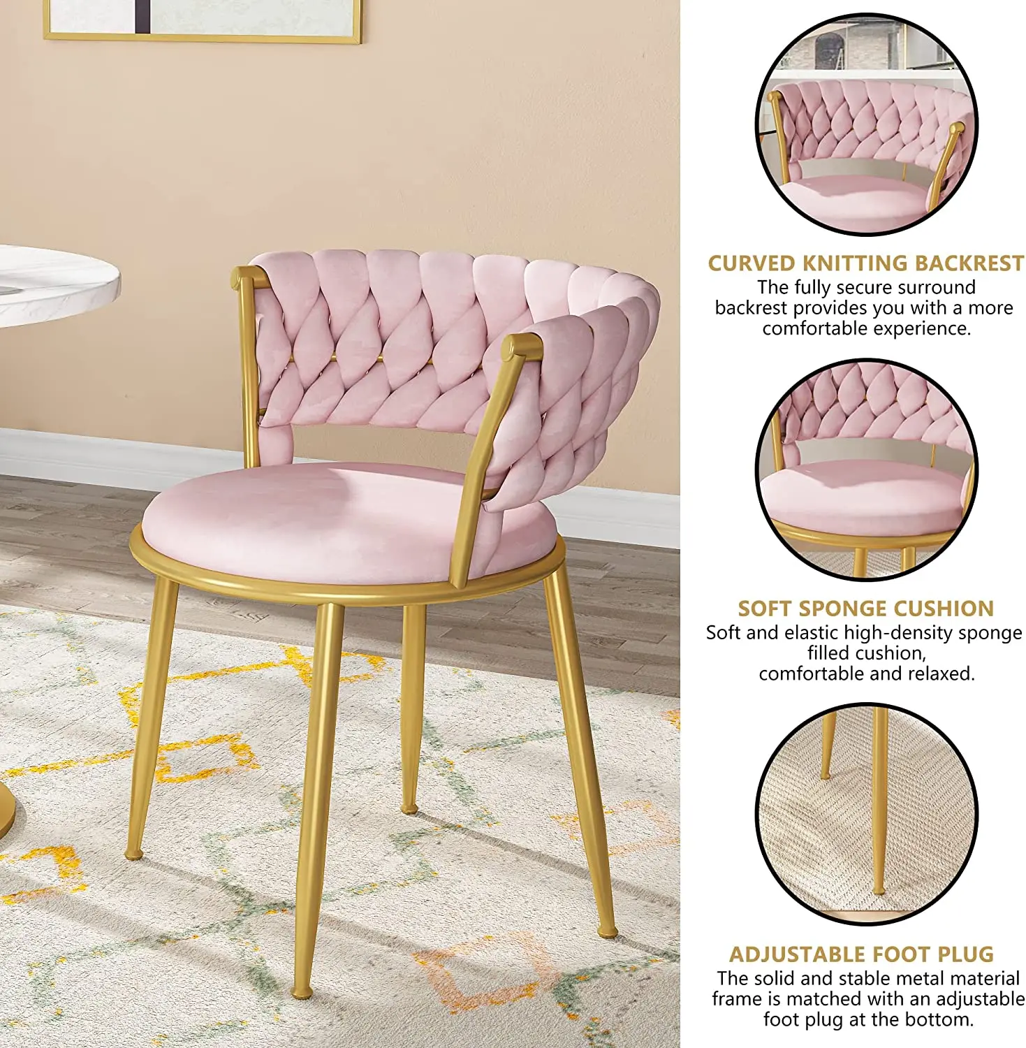 エレガントな椅子八脚