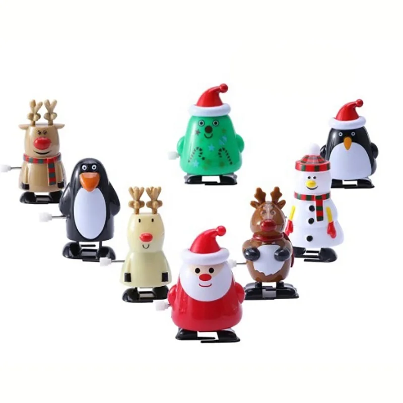 Рождественские заводные игрушки для детей Рождественская игрушка рождественские шагающие пингвины снеговик