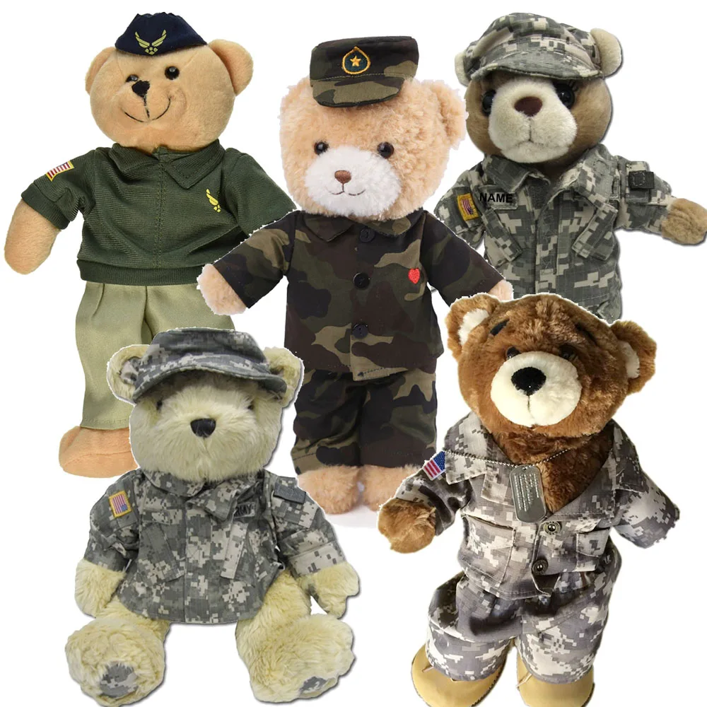Military Uniform Personalized Army Teddy Bear Stuffed American