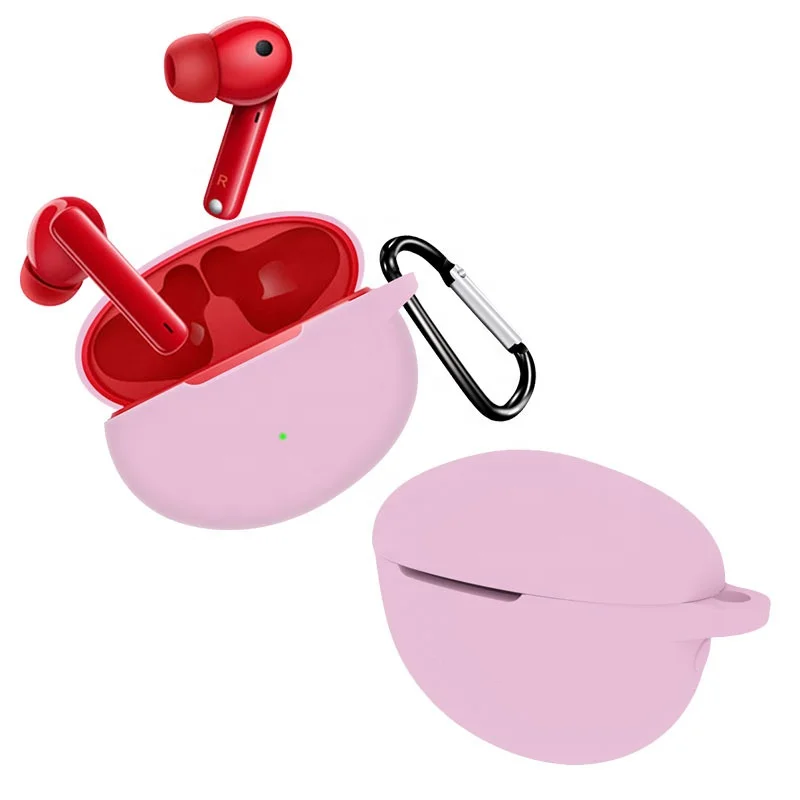 Silicone Earphone Cover Case Use for Huawei Freebuds 4i Headset Protective Shell Accessories Fit for Freebuds 4i Case With Hook