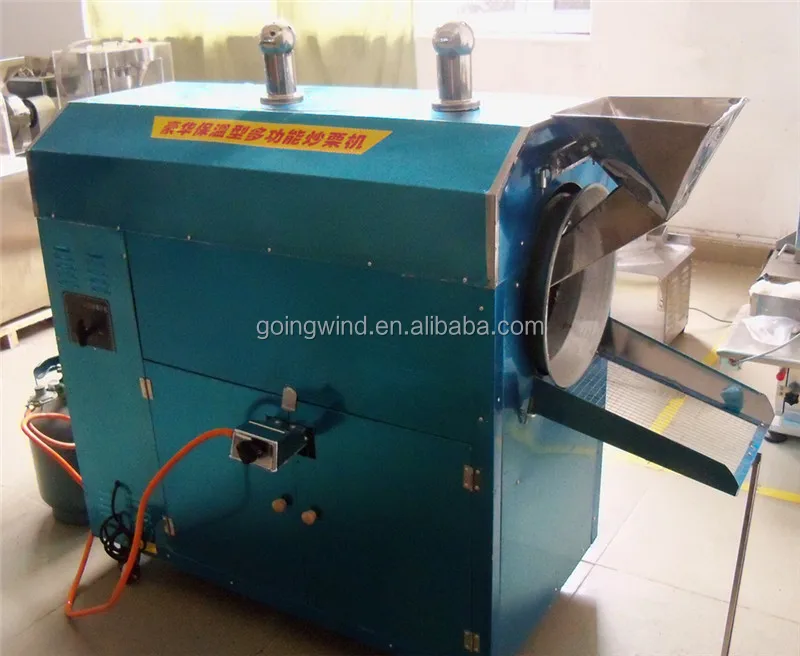 Good Price Automatic Small Chestnut Roasting Machine Auto Mini 220v Cashew Nut Almond Rotary Drum Electric Gas Roaster for Sale