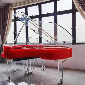 Professional 88-key Vertical mechanical Transparent grand piano