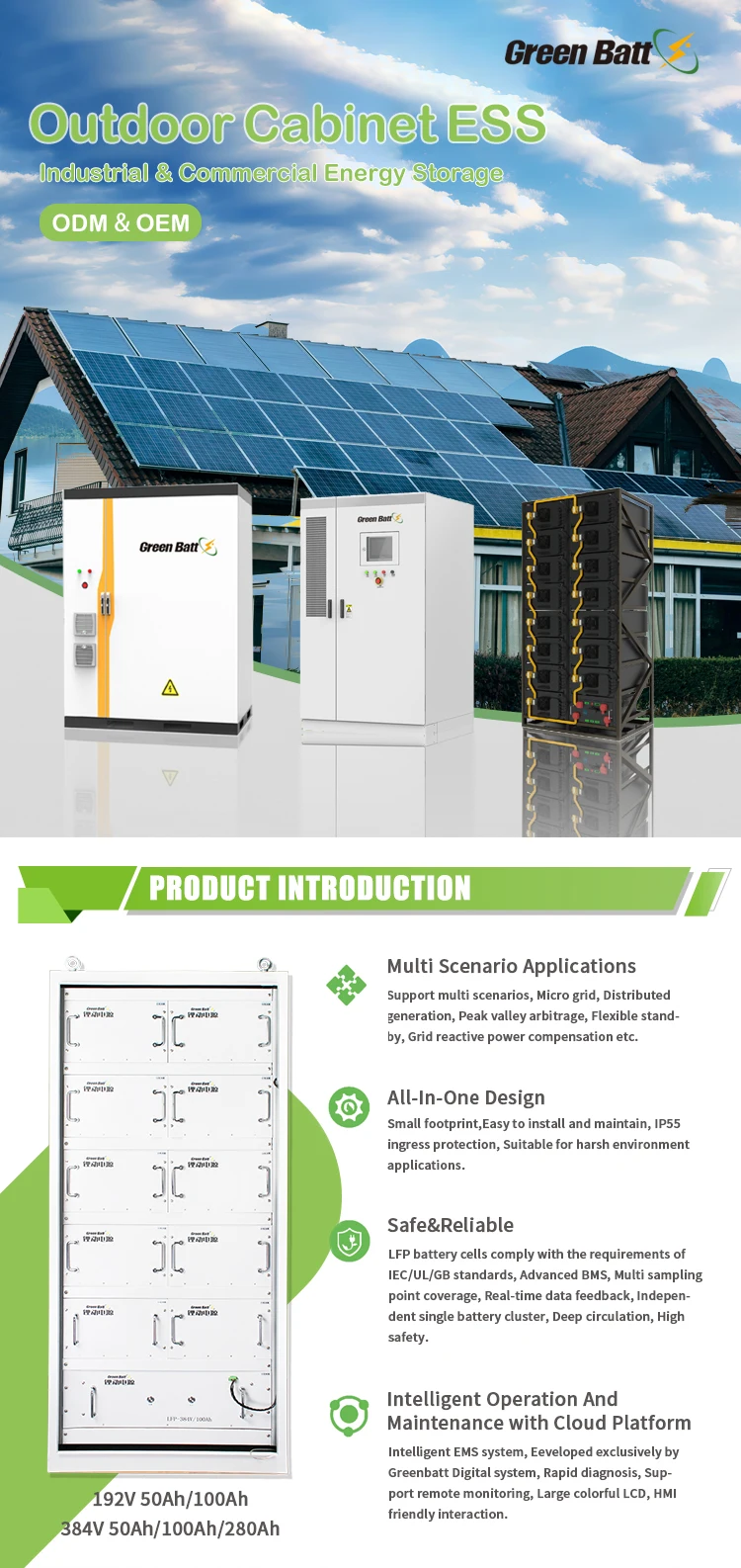 Greenbatt Microgrids Industrial Commercial Energy Storage Battery ...