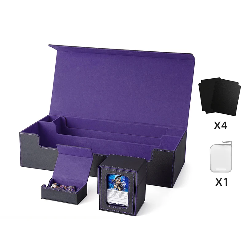 yugioh leather deck box Labrynth of the Silver Castle Yu-Gi-Oh PU Leather Deck Box main image 0