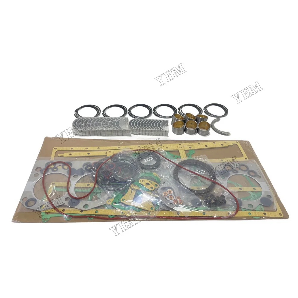 For Komatsu 6D108 Overhaul Re-ring Kit Replacement Engine Parts 3
