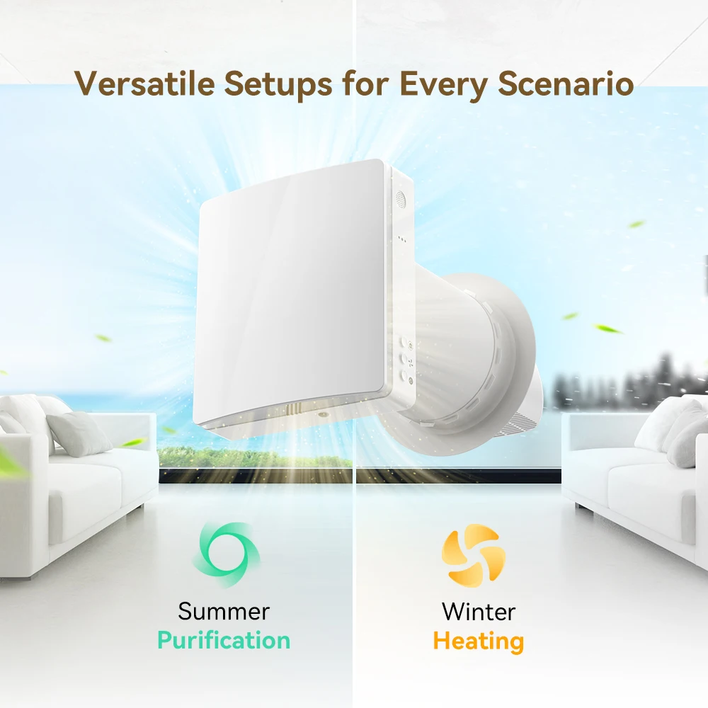 Intelligent Control Fresh Air Heater Ventilation System Air System Electrical Heating element for Winter