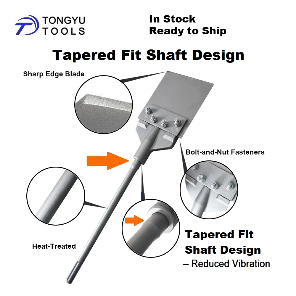 Rimozione Piastrelle Scalpello Per Piastrelle SDS 300x100mm - Raschietto Professionale Per Rimozione Pavimenti E Pareti Sds Plus