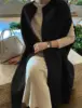 Black wool shawl
