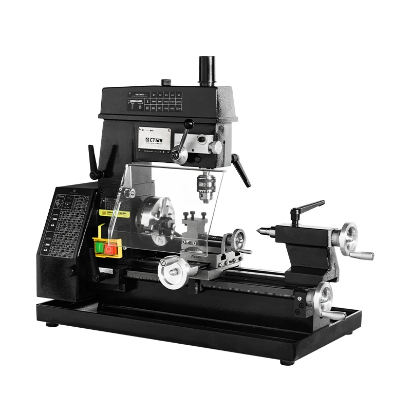 110V 180W Mini Metal Drilling Lathe Machine CT125 Multi-Function Micro