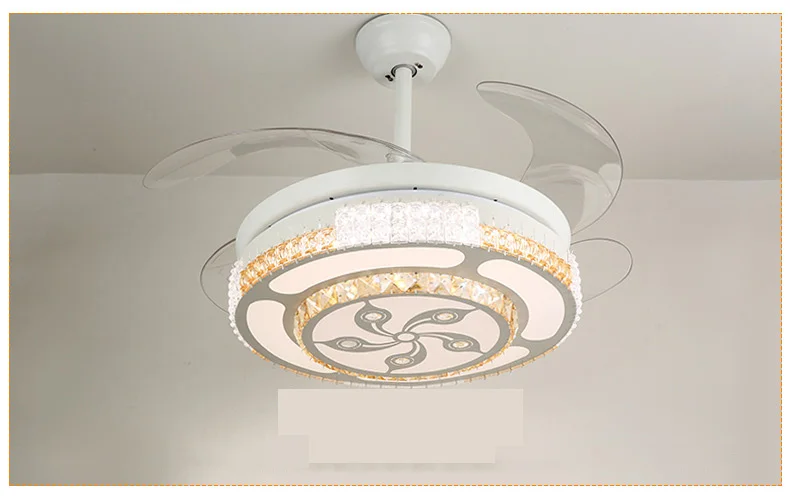 Modern ceiling fan light surface mounted led fan light with remote 42inch