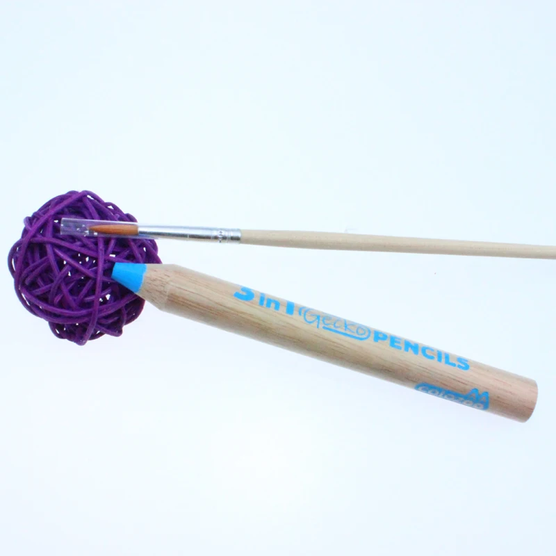 3 в 1 водорастворимые цветные карандаши большие деревянные восковые для детей 6 12 видов цветов