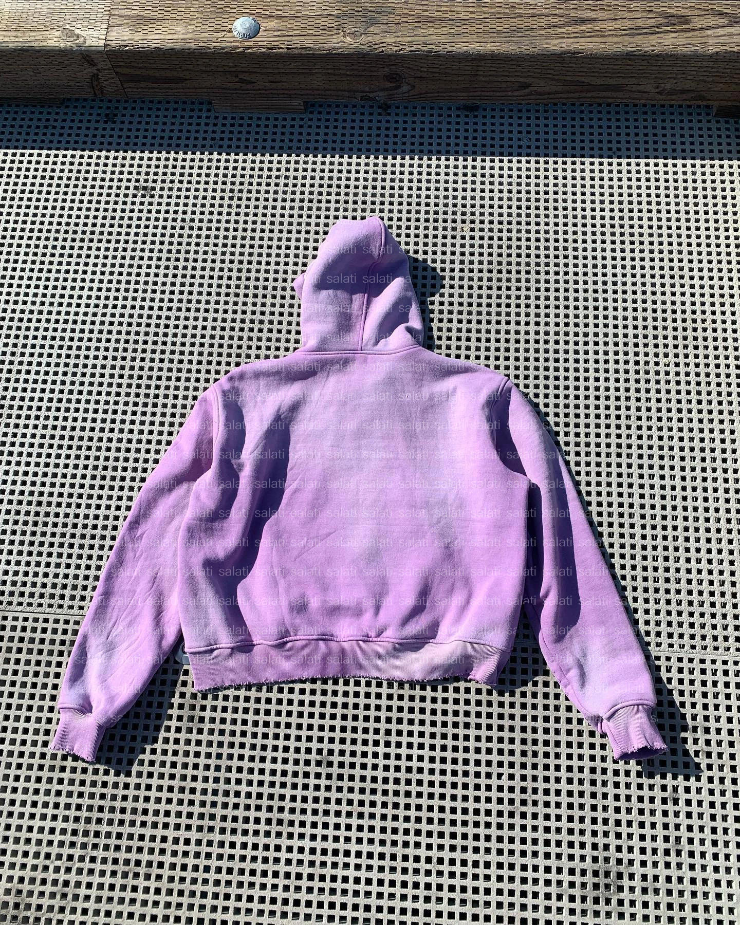 Custom Sunfaded Sweatshirt Men 450 GSM Cotton Blank Reversible Double Layer Sun Faded Vintage Distressed Acid Wash Hoodie Unisex gallery 2