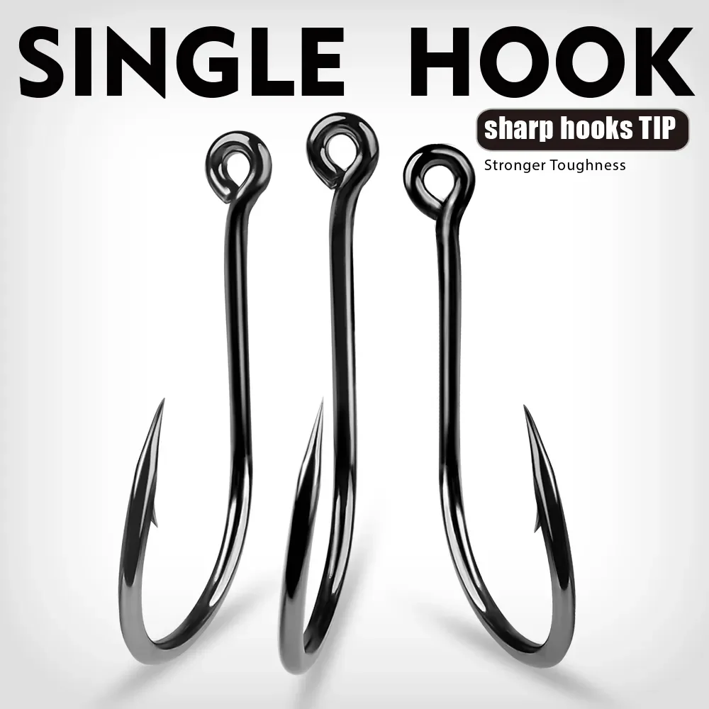 200pcs sliver wacky hook high carbon Steel worm fishing hooks for sea fishing
