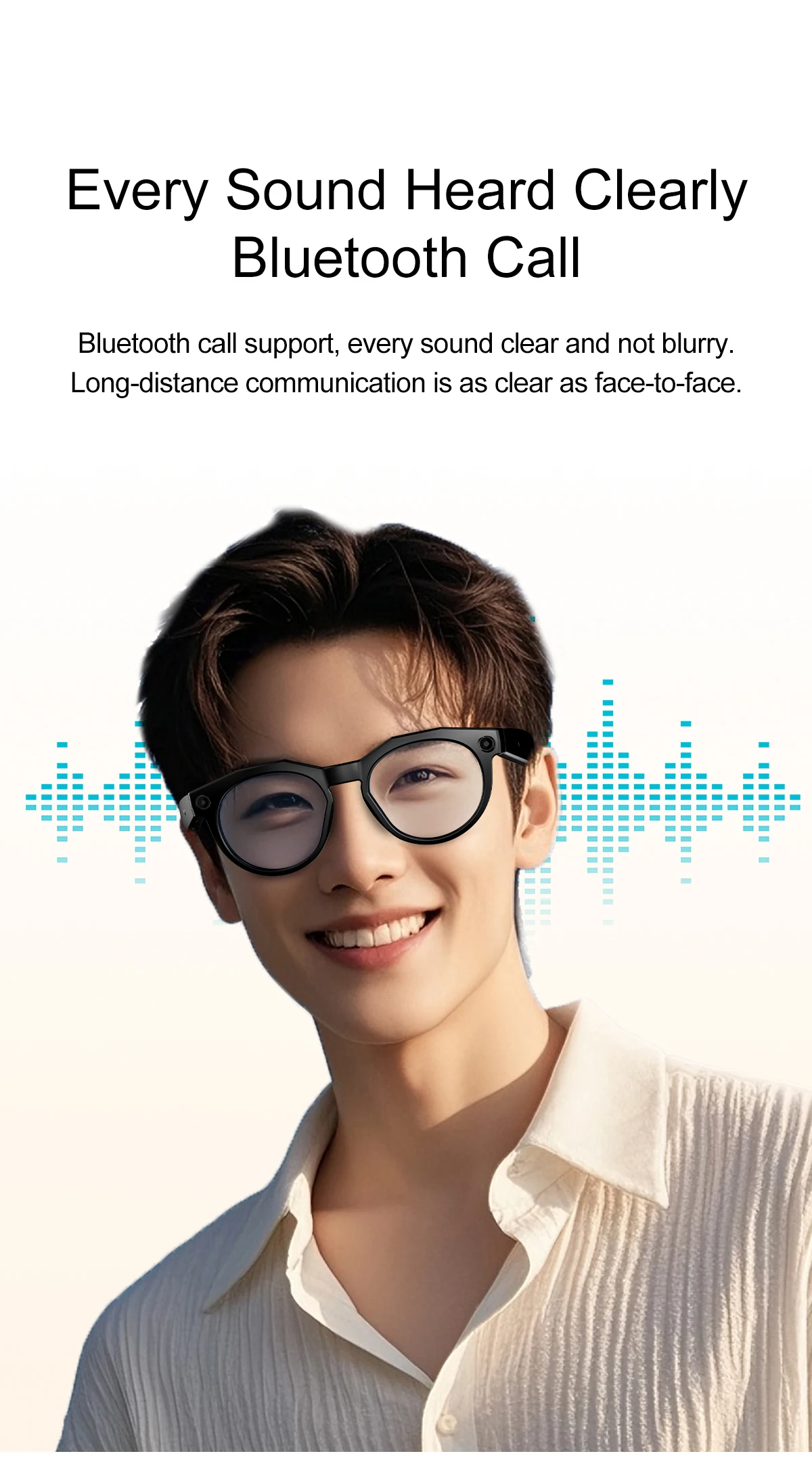 SANVNET W611 Smart Glasses with 8MP Camera Al Intelligent Translation BT Calling WIFI Transfer Video Recording Sunglasses 2026