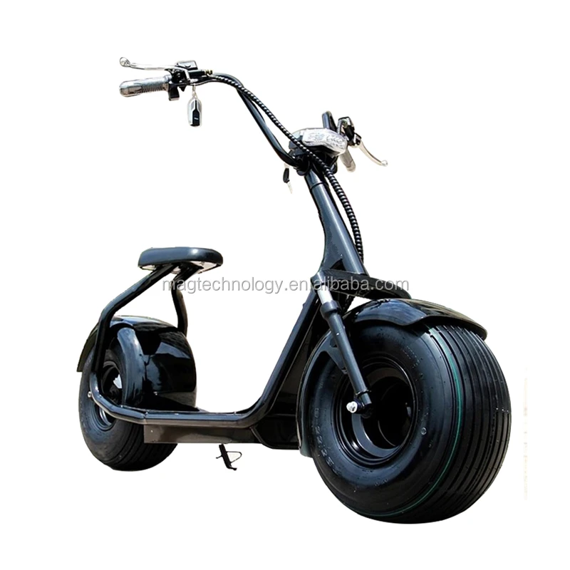 A Factory Direct EEC 60V Electric Motorcycle Citycoco 2 Seats Phat Golf Electric Scooter