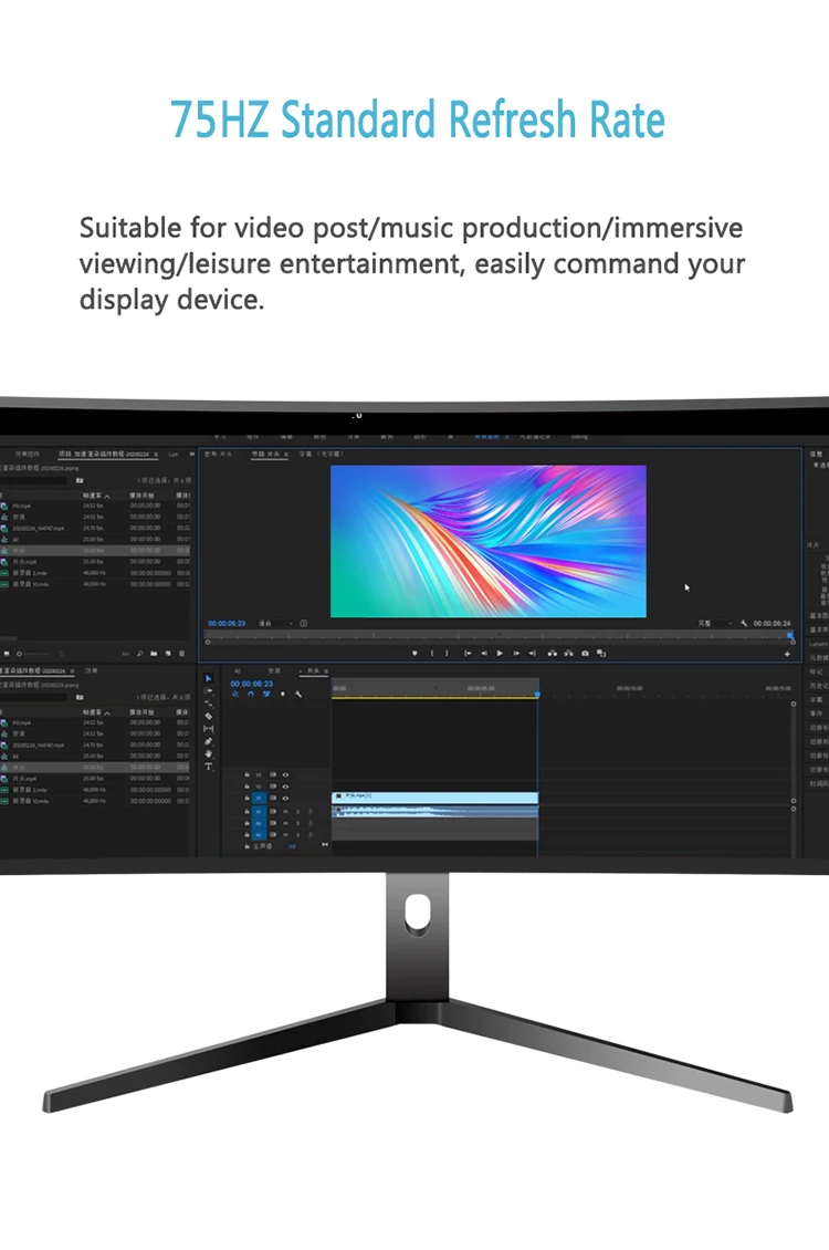 49 Inch Curved Screen Monitor 5K 32:9 144Hz Gaming Display with LED ...
