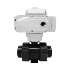 OEM Motorized 1/2 Inch Electric Ball Valve CPVC 3-Way Diverter for Water 2-Way Diverter Valve