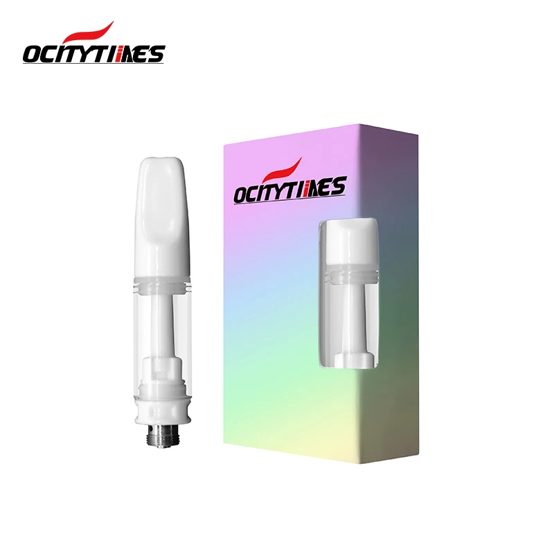 Factory wholesale CBD vape carts 510 thread full ceramic 1.0ml empty package box CBD cartridge