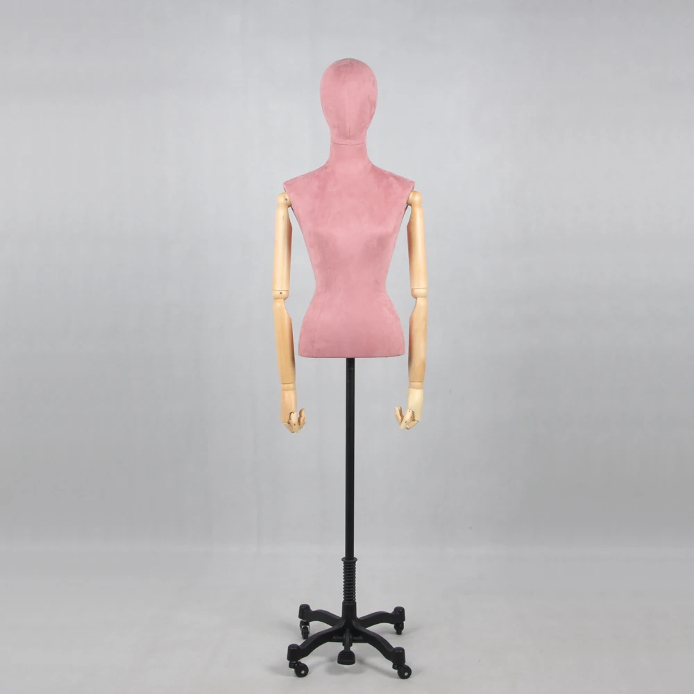 advantages plastic fabric half body female model adjustable tailor