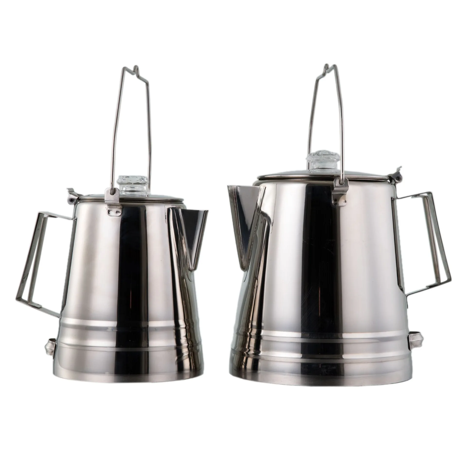 14cups /28cups Stainless Steel Camping Coffee Pot, Coffee