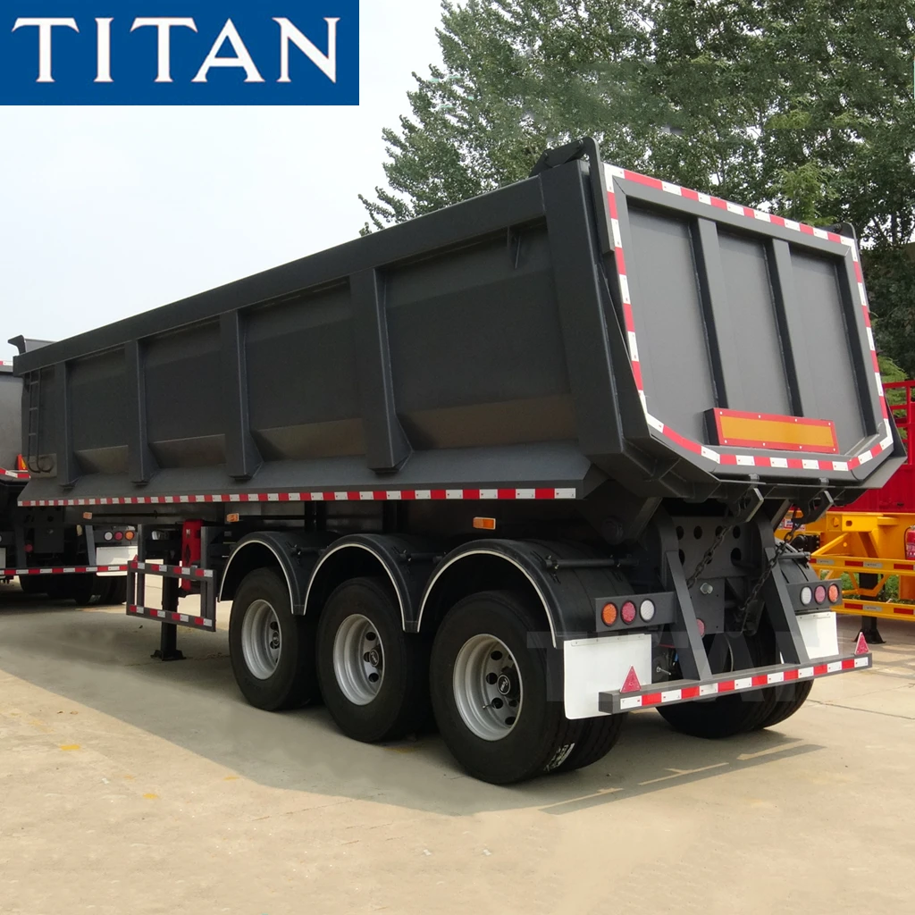 Coal Sand Iron Core Rear Dump Truck Semi Trailer, High Quality Dump Semi Tr...