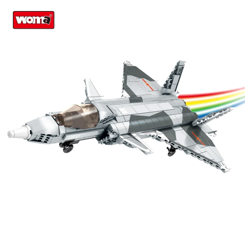 Женские Игрушки развивающая модель военного самолета со звездами и небом WW2 набор строительных блоков «сделай сам» кирпичи Juguet