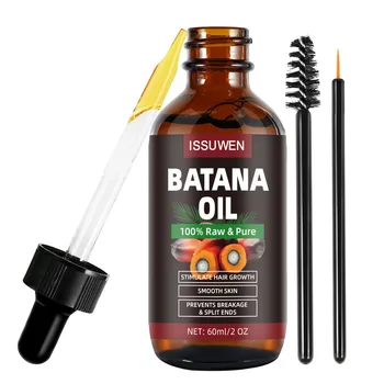 Customize Organic Batana Antioxidants Moisturizes Hair Scalp 60ml Private Label Pure Natural Raw Batana Oil for Hair Growth OEM