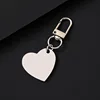 Silver 30*28.5mm oblique heart