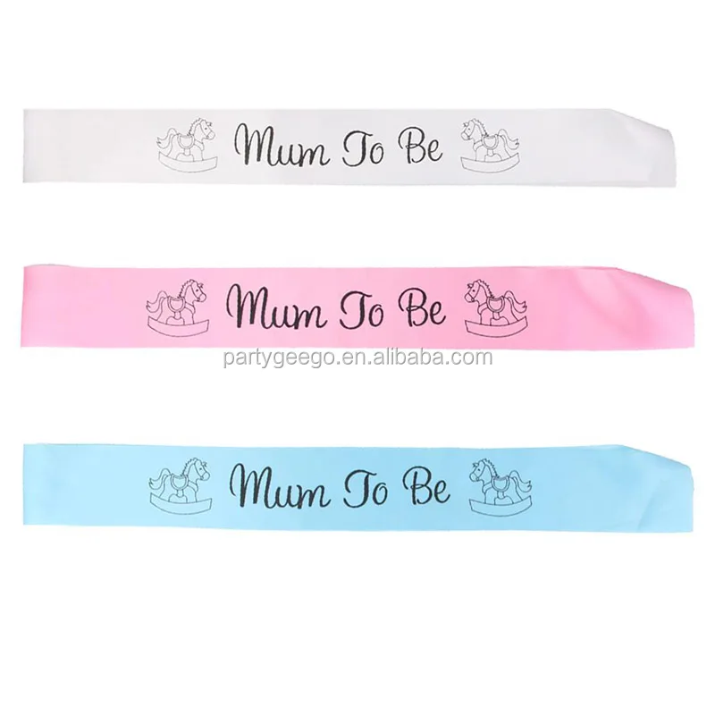 Baby Shower Sashes Mom Mummy To Be For Baby Shower Gender Reveal Party Sash Buy Mom To Be Sash Baby Shower Sash Mum To Be Sash Product On Alibaba Com