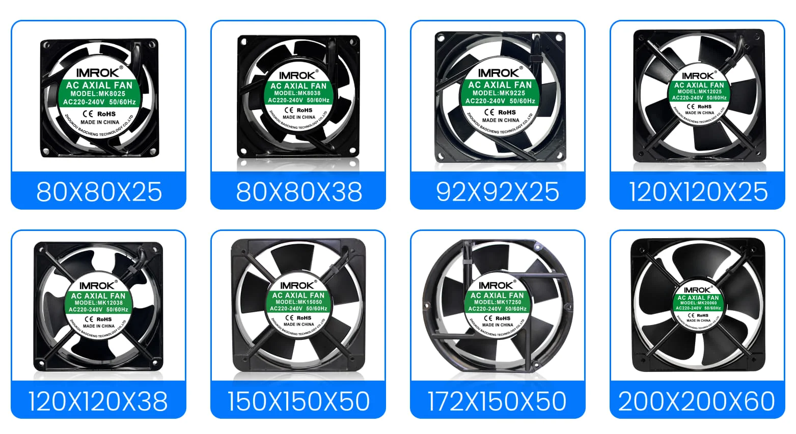 Cooling Fan, 60x60x25mm, 110V, 120V, 220V - detail 12