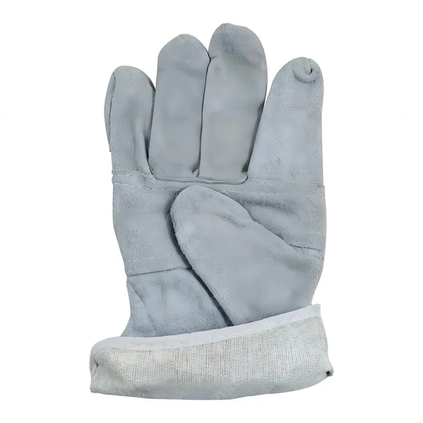 IMPA 190111 Heavy Duty Marine Leather Palm Work Gloves - Durable