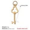 Pj434g double-sided solid gold pendant