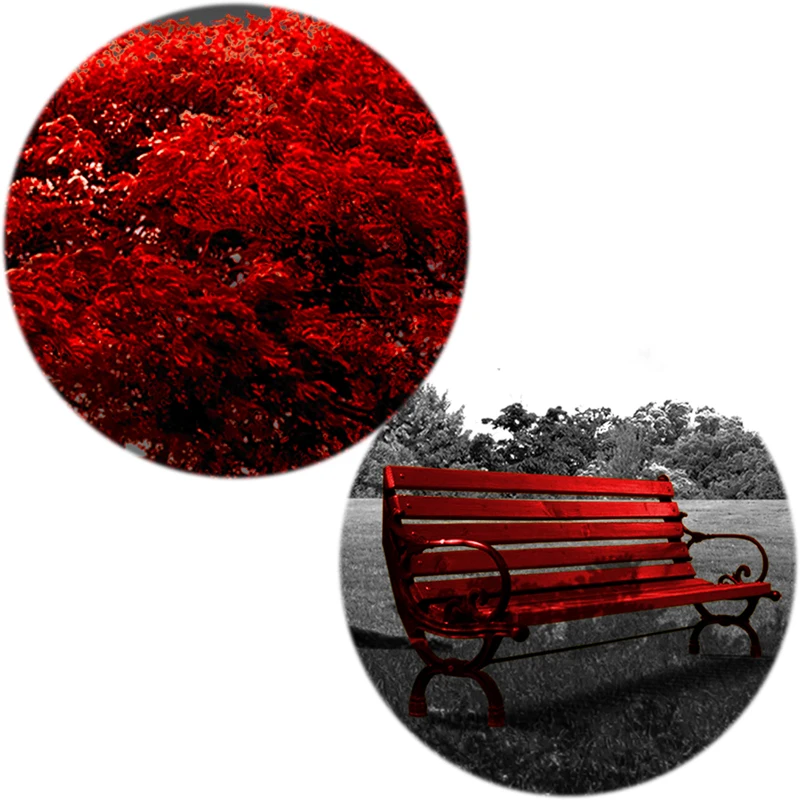 Nordic Modern Red Tree Landscape Wall Art Canvas Posters Prints Unframed Wall Pictures for Office Living Room Home Decor Artwork