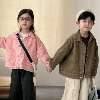 Spring and Autumn 2025 New Casual Children's Clothes High Quality Loose Fit Girls' Clothing Boys' Baby Tops