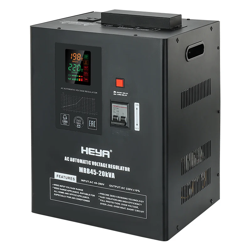 Wall Mounted 20KVA AVR Relay Type 220V Electric AC Automatic Voltage Regulators Stabilizers