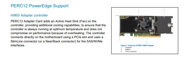 Original Raid PERC 12 H965i 8g DDR4 3200MT/s for Dell Sever
