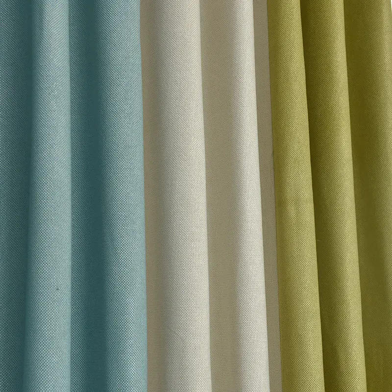 Luxury Living Room Embroidery Linen Turkish Curtain Fabric