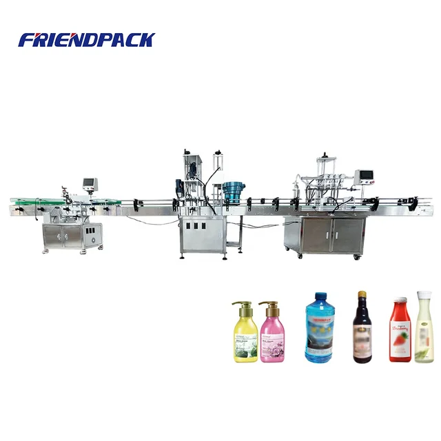 Automatic Liquid Filling Capping And Labeling Machine production Line Plastic Bottle wine beverage juice Filling Machine