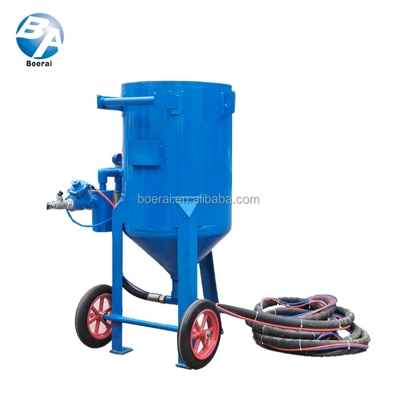 Boat Sand Blasting Equipment with air Filter Sandblast Helmet Open Type Manual and Portable Sandblaster